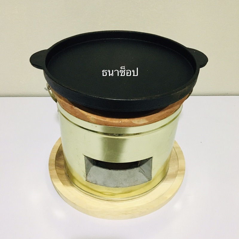 ถาดไม้กลม แผ่นไม้รองเตา แผ่นไม้รองกระทะร้อน แผ่นไม้รองจานร้อน ขนาด 9 นิ้ว รองกระทะร้อน/เตาถ่าน - รูปที่ 3