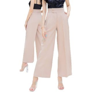  มาใหม่! กางเกงทรงกระบอกใหญ่ รุ่น Alice Wide pants (ใส่โค้ด ISSA13MAR ลด 130)ช่วยเก็บสะโพกและต้นขา อำพรางหุ่นได้ดี