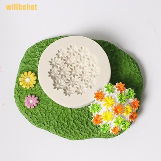 (Kitchenware) Willbehot แม่พิมพ์ซิลิโคน ลายดอกไม้ 3D สําหรับทําเค้ก