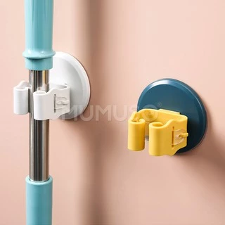 Ecoco ตัวหนีบติดผนัง Mop Holder ที่แขวนไม้กวาด ที่จัดเก็บไม้กวาด ไม้ถูพื้น จัดเก็บอุปกรณ์มีด้าม