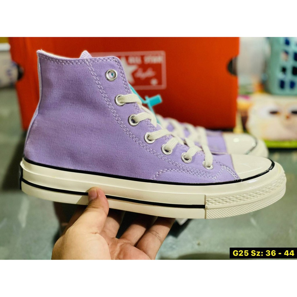 purple women's converse