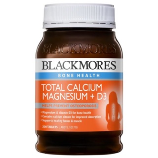 Blackmores Total Calcium &amp; Magnesium + D3 200 Tablets