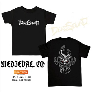 เสื้อยืด ผ้าฝ้าย พิมพ์ลาย Deadsquad SNAKE GOAT สีดํา สําหรับเด็กผู้ชาย ผู้หญิง อายุ 1-10 ปี 30 ปี