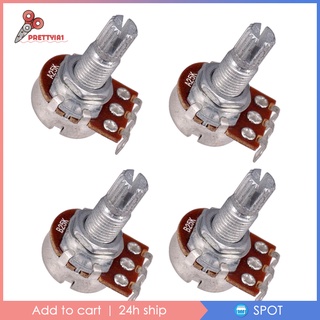 Guitar potentiometer, 17mm diameter body, 18mm shaft, 25K, Tone or Volume