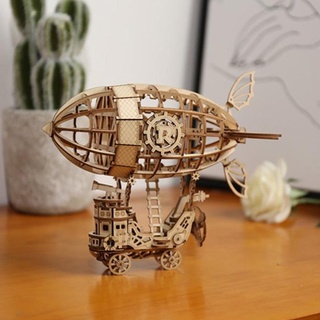 จิ๊กซอว์ไม้ Rolife Airship Model 3D Wooden Puzzle TG407 &gt;&gt;พร้อมส่ง&lt;&lt;