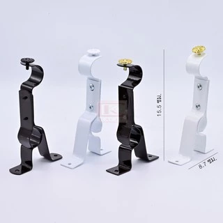 จับกลางรางม่าน 2 ชั้น ขาจับรางม่าน 2 ชั้นขนาด 25 มม.(1ชิ้น)