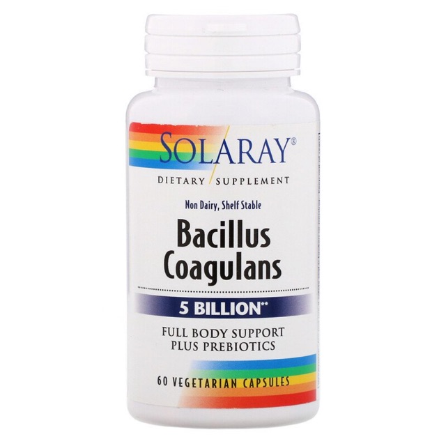 New  Solaray, Bacillus Coagulans, 5 Billion, 60 Vegetarian Capsules