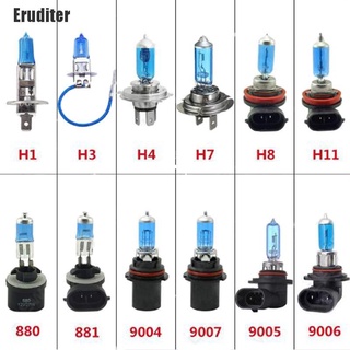 Eruditer ~ หลอดไฟซีนอน ฮาโลเจน H1 H3 H4 H7 H11 9006 9007 12V