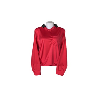 [เหลือ27฿ใส่โค้ด DETFEB30] เสื้อยืดคอปกแขน(สีแดง) เสื้อทำงาน เสื้อก่อสร้าง เสื้อช่าง สวมใส่สบาย ไม่อึดอัด ระบายอากาศดี
