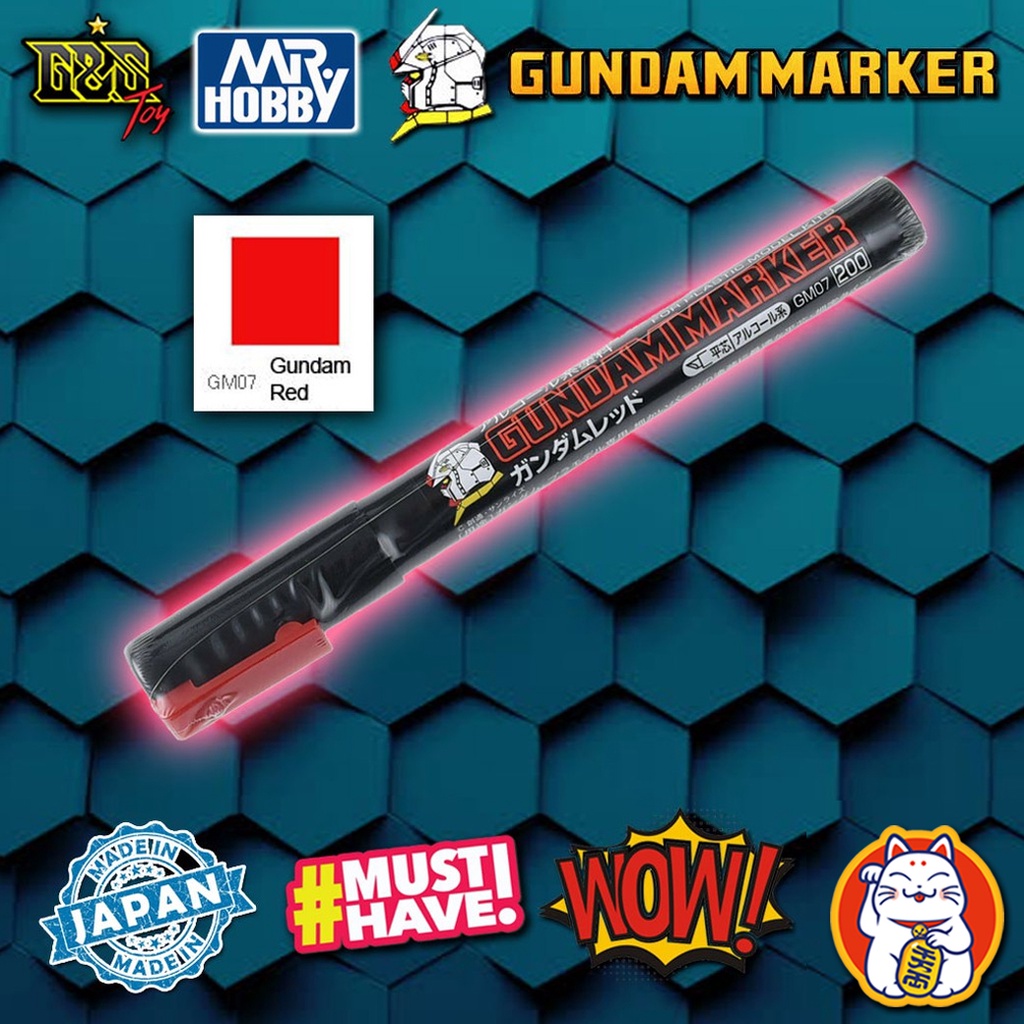 Gundam Marker - GM07 Red สีแดง : Mr.Hobby