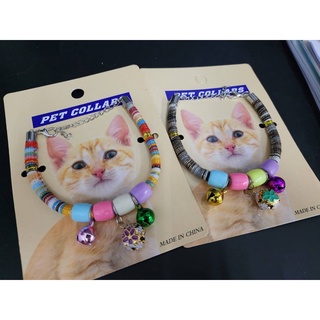 PET COLLARS ปลอกคอกระพรวน สำหรับสัตว์เลี้ยง เหมาำสำหรับ สุนัข และแมว ขนาดน้ำหนักตัว 3-5 กก(คละสี)