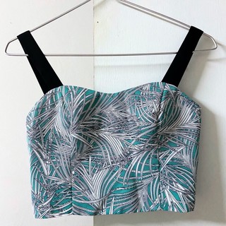 Jaspal green crop top เสื้อครอป