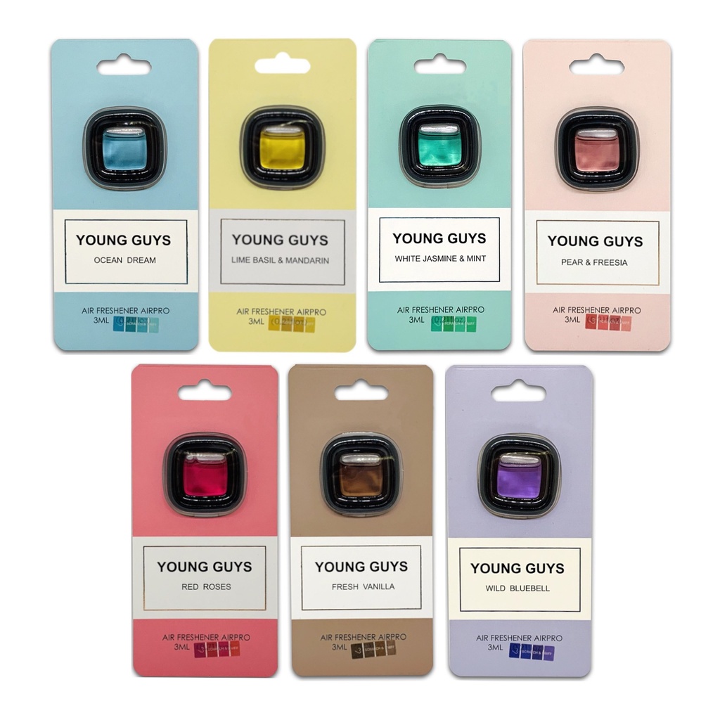 น้ำหอมปรับอากาศในรถยนต์ น้ำหอมรถยนต์ AIR FRESHENER AIRPRO YOUNG GUYS 3 ml