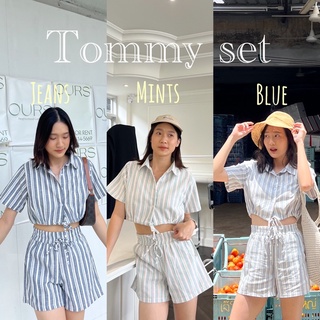 ชุดเซตลินิน tommy set🍅รวม3สี