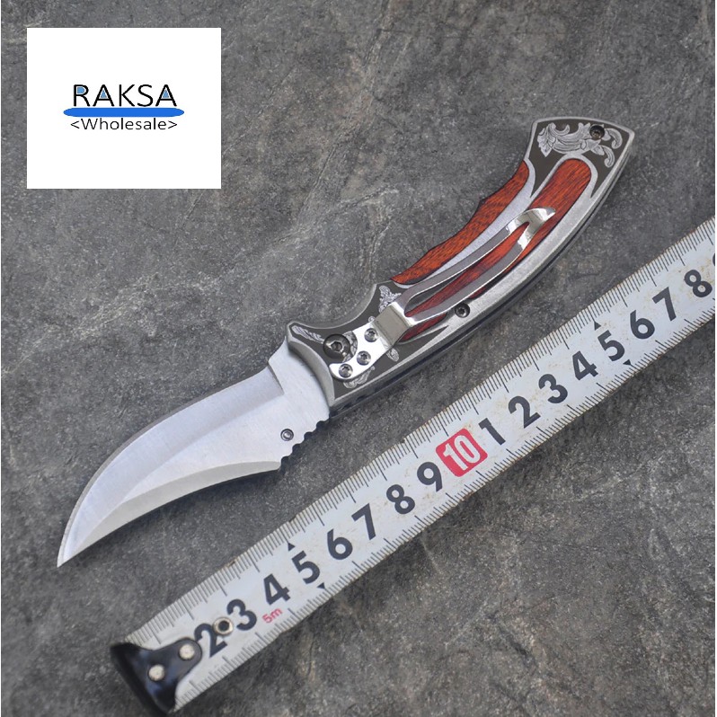 RAKSA Wholesale NB009 มีดพับ มีดพกพา มีดเดินป่า มีดสวยงาม มีดแคมป์ปิ้ง มีดพกทหาร มีดพกสวย มีดสะสม วัสดุ440C ขนาด19cm ราคา ถูกที่สุด ดีลบีเคเค แกลเลอรีภาพที่ 5