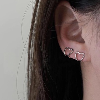 CR✿พร้อมส่ง ต่างหูน่ารัก ต่างหูแฟชั่น minimal ear cuff ต่างหูเกี่ยว ไม่ต้องเจาะหู สีเงิน สไตล์เกาหลี EC05