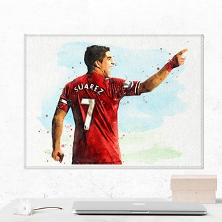 โปสเตอร์ ผ้าแคนวาส Luis Suarez (2) Liverpool หลุยส์ ซัวเรซ ตำนาน นักเตะ ลิเวอร์พูล ภาพวาด ศิลปะ นักบอล นักฟุตบอล