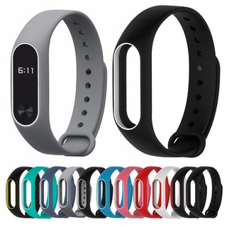 สายนาฬิกาข้อมือซิลิโคนสำหรับ Wrist Strap Bracelet Replacement for Xiaomi Mi band 2