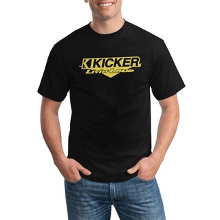 เสื้อยืดผ้าฝ้ายพิมพ์ลายขายดี เสื้อยืด ผ้าฝ้าย พิมพ์ลายโลโก้ลําโพง Kicker หลากสี สไตล์มินิมอล แฟชั่นยอดนิยม