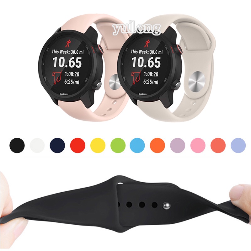 สายคล้องคอซิลิโคนอ่อนสำหรับ Garmin forerunner 645 245 245M 55 158