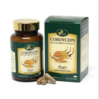 Cordyceps ถั่งเช่า ผสมสารสกัดชะเอม (ถั่งเช่า สายพันธุ์ทิเบต) บรรจุ 60 แคปซูล พร้อมส่ง ถังเช่า