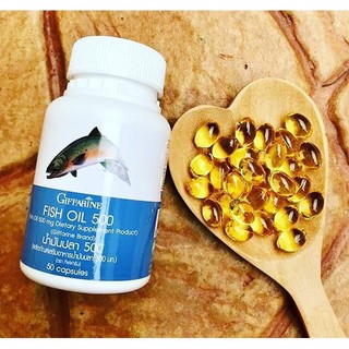 🔥ส่งฟรี🔥 น้ำมันปลา 500 มิลลิกรัม 50 แคปซูล กิฟฟารีน(Giffarine Fish Oil)