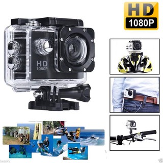 cherry กล้องติดหมวก กล้องกันน้ำ Sport Action Camera 2.0" LCD Full HD 1080P