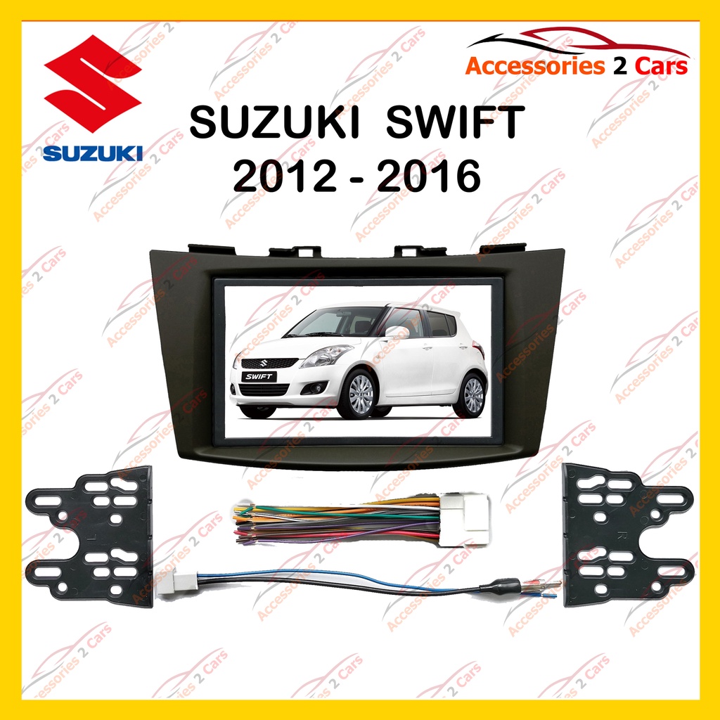 กรอบหน้าวิทยุ  SUZUKI SWIFT ปี2012 สำหรับ7นิ้ว  รหัสNV-SU-004