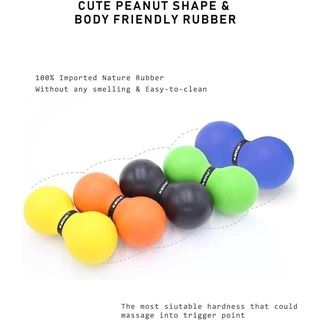 ลูกบอลนวด ทรงถั่ว คลายกล้ามเนื้อ นวดคลายจุด Peanut Rubber Massage Ball