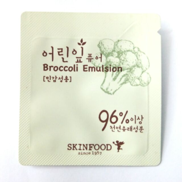 แท้100% Tester Skin Food Young Leaves Broccoli Emulsion