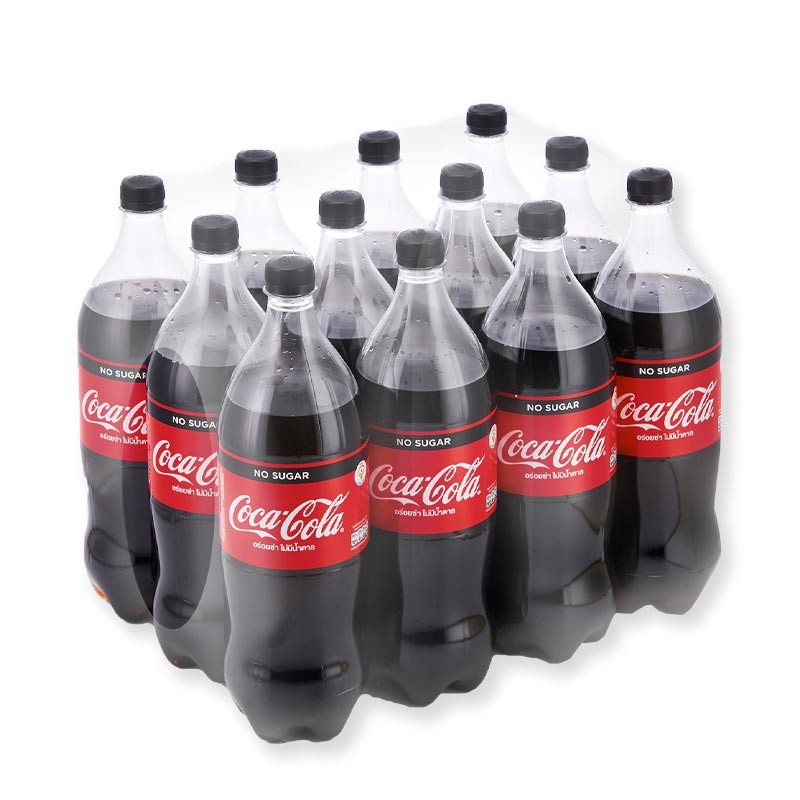 ส่งฟรี  COKE โค้ก สูตรไม่มีน้ำตาล ปริมาตรสุทธิ 1.25ลิตร ยกแพ็ค 12ขวด เครื่องดื่มน้ำอัดลม COCA COLA NO SUGAR FREE 1.25L     ฟรีปลายทาง