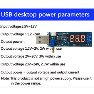 Kiss X Dc - Dc 5v To 1 . 2 V - 24 V Usb Step Up / Down พาวเวอร์ซัพพลายโมดูลปรับระดับได้