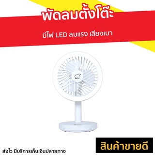 พัดลมตั้งโต๊ะ Nikko มีไฟ LED ลมแรง เสียงเบา - พัดลมnikko โคมไฟพัดลม led  พัดลมแคมปิ้ง ไฟพัดลม พัดลมเล็ก พัดลมชาร์จไฟ