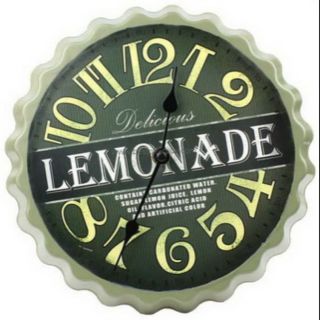 นาฬิกา Retro Lemonade Bottle Cap Wall Clock