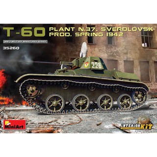 โมเดลประกอบ MiniArt 1/35 MI35260 T-60 PLANT N.37,SVERDLOVSK