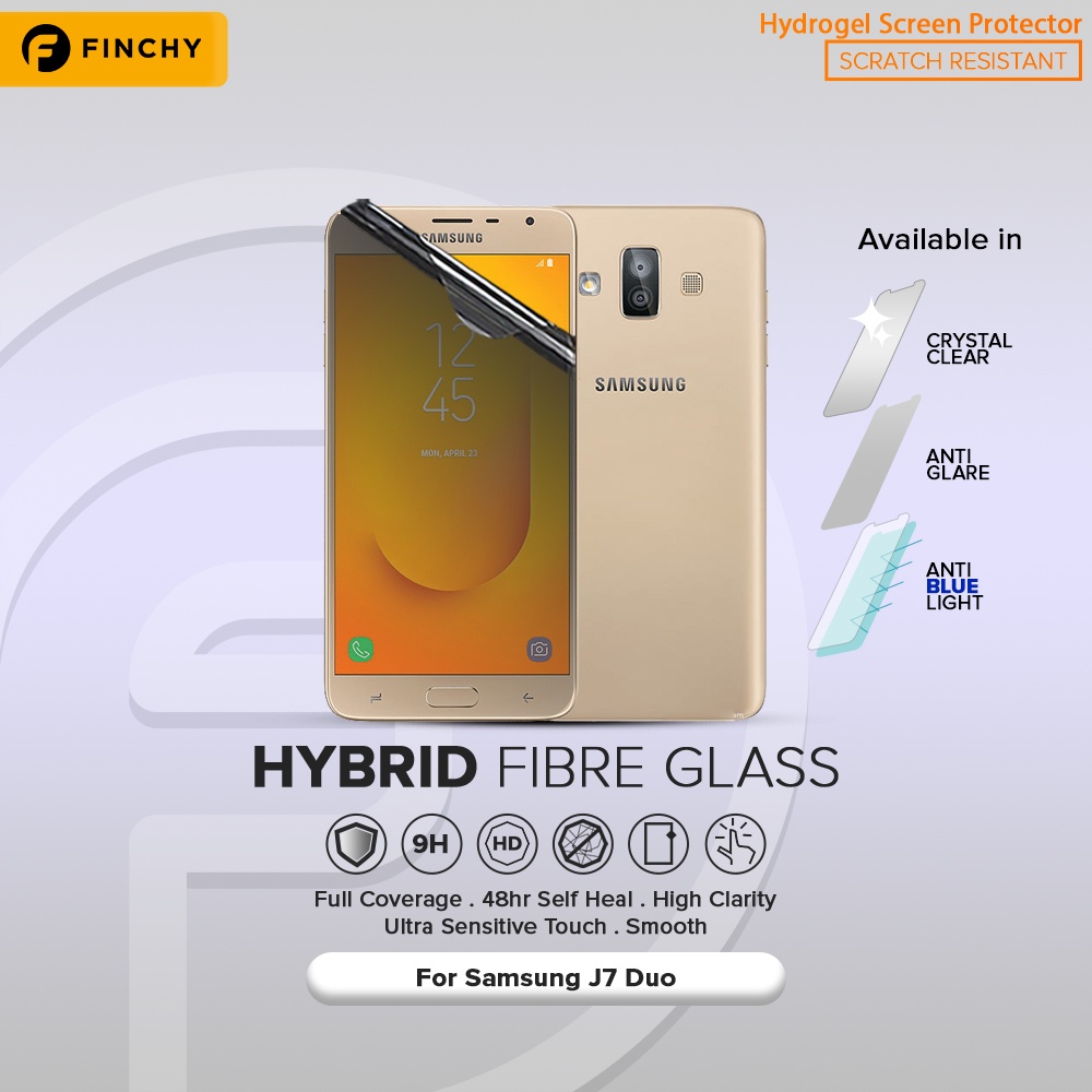 FINCHY Samsung J7 Duo Hydrogel Premium Anti-Break Screen Protector - ด้านหน้า