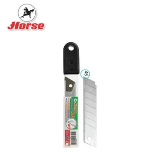 HORSE ตราม้า ใบมีดคัตเตอร์ S 45 องศา 9 มม. 6ใบ/หลอด ( จำนวน 1 หลอด )