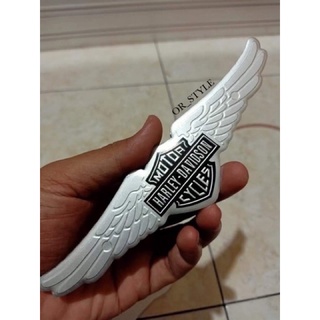 โลโก้ Harley Davidson งานอลูมิเนียมบาง ขนาด 17.5x4.5cm