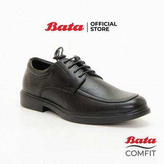 Bata Comfit Massaging Mens Lace up Formal Shoes รองเท้าทำงานแบบผูกเชือก รุ่น Camey สีดำ 8216552