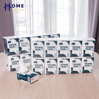 HomeHero x HomeHuk กระดาษทิชชูแบบพกพา หนา 3 ชั้น แพ็ก10ห่อ สูตรอ่อนโยน Pocket Tissue