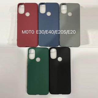 เคสโทรศัพท์มือถือ แบบนิ่ม ผิวด้าน แบบบางพิเศษ แบบเรียบง่าย สําหรับ Motorola Moto E20 E20S E30 E40