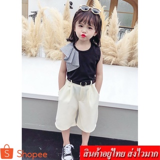 Lovebaby ชุดเซ็ทเด็ก 3 ชิ้น  เสื้อ+กางเกง+เข็มขัด รุ่น B126