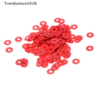 Trendystore2018 ขายดี เมนบอร์ดสกรูฉนวนไฟเบอร์ 3 มม. สีแดง 100 ชิ้น