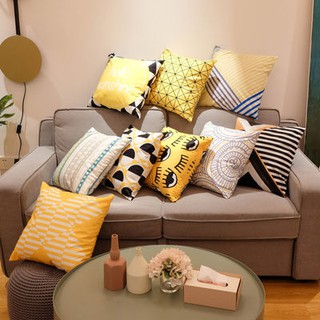 Nordic ins pillow fashion simple warm system sofa back cushion office waist pillow waist pillow pillowcase