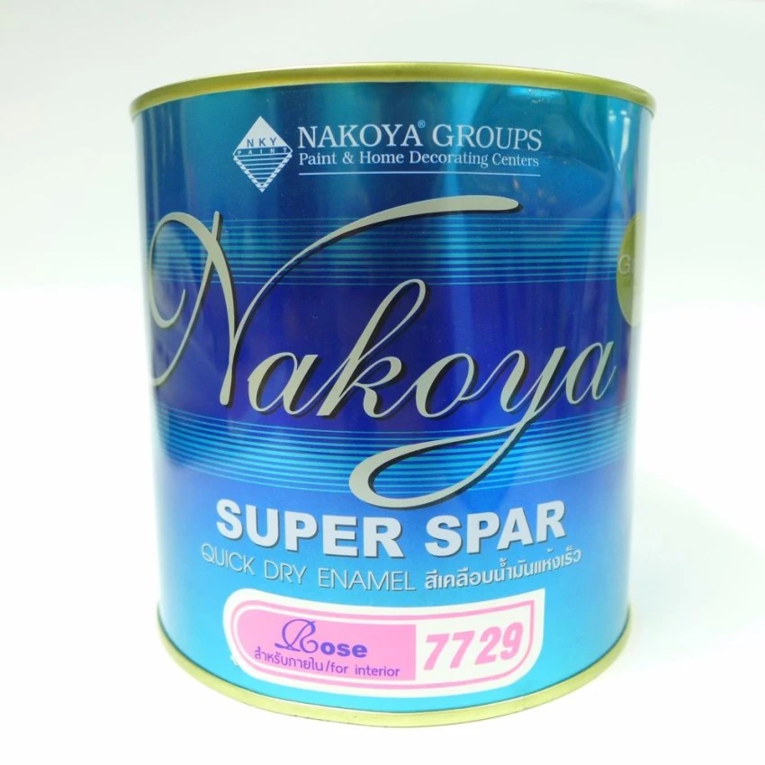 nakoya super spar สีชมพู rose(สำหรับภายใน) 7729 สีเคลือบน้ำมันแห้งเร็ว