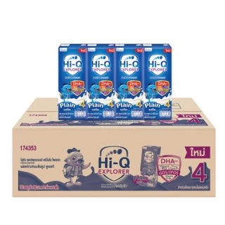UHT Hi-Q สูตร3และสูตร4 ยูเอชที ไฮคิว พรีไบโอโพรเทก มกล่องรสจืด สูตร3 และสูตร4