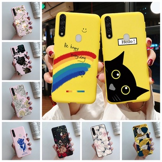 เคสโทรศัพท์ซิลิโคน TPU แบบนิ่ม ลายดอกไม้ สีรุ้ง สําหรับ OPPO A31 2020 A8 2019