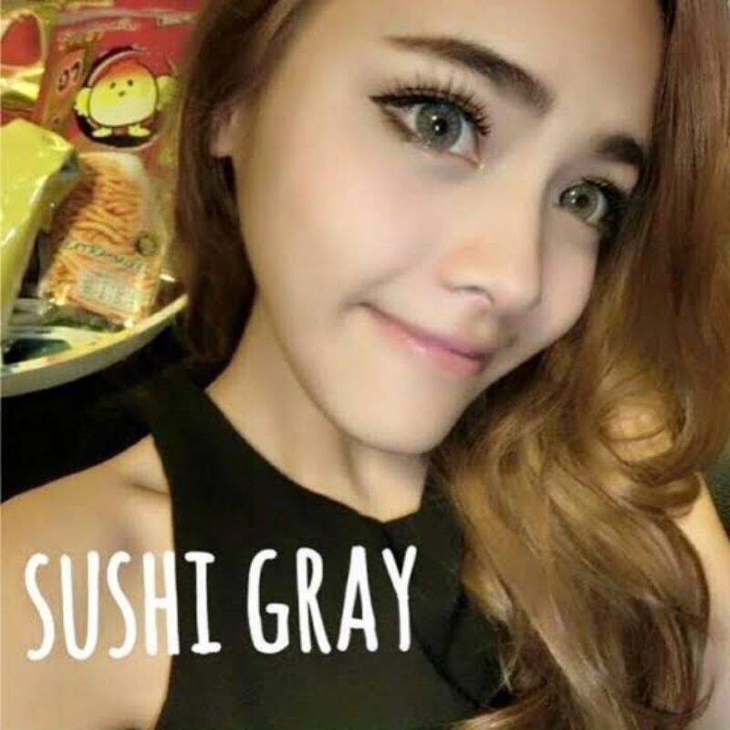 คอนแทคเลนส์ มี อย.ไทย รุ่น Sushi สีเทา/ตาล Gray/Brown มีค่าสายตา (0.00)-(-6.50)