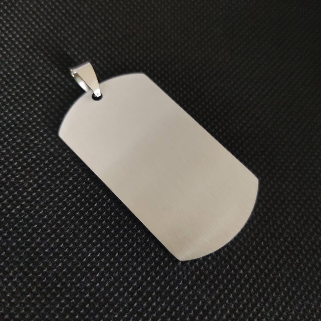 แผ่นเปล่า แผ่นป้ายสแตนเลส  แผ่นป้าย Dog Tag สต็อกในไทย ราคา ถูกที่สุด ดีลบีเคเค แกลเลอรีภาพที่ 3