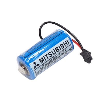 แบตเตอรี่ลิเธียมพร้อมปลั๊กชนิดไม่ชาร์จ Mitsubishi Q6BAT CR17335SE-R 3V Battery Lithium with Plug for PLC CPU Q Series